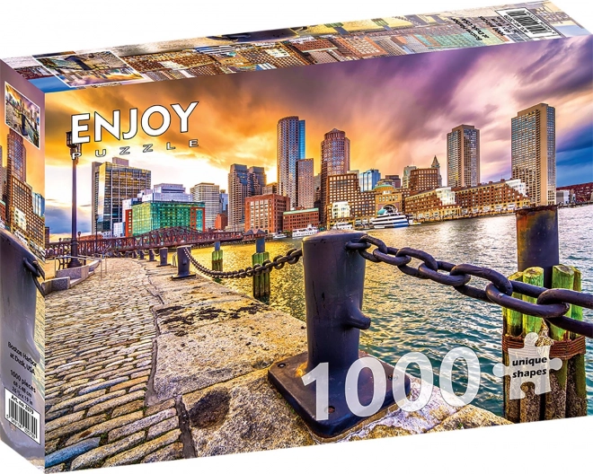 Boston kikötő alkonyatkor puzzle, USA 1000 darab