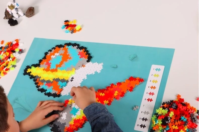 Plus-Plus puzzle számok alapján - űr, 500 darab