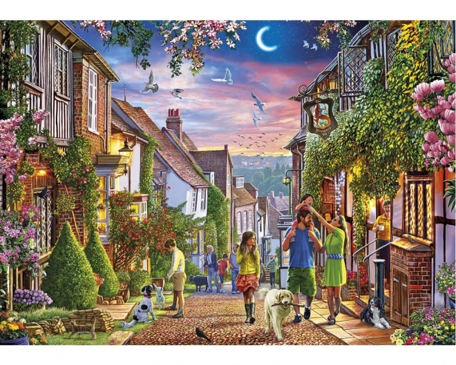 Gibsons puzzle - Mermaid Street, egyesült királyság, Rye, 1000 darabos