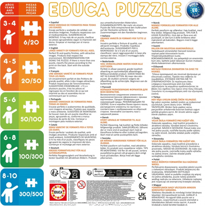 Educa puzzle hajó belül és kívül