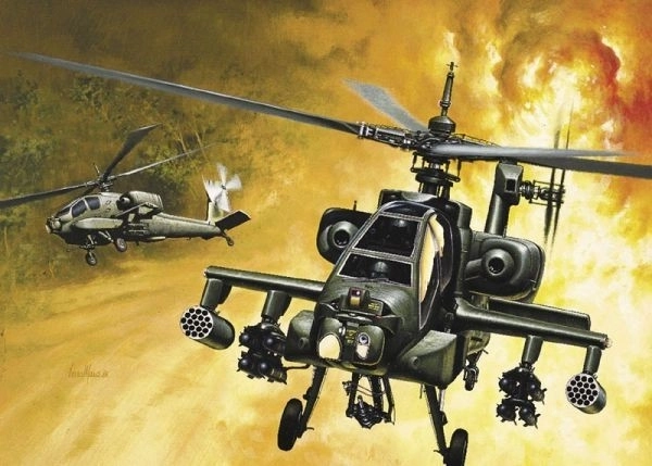 Italeri ah-64a apache helikopter modellépítéshez