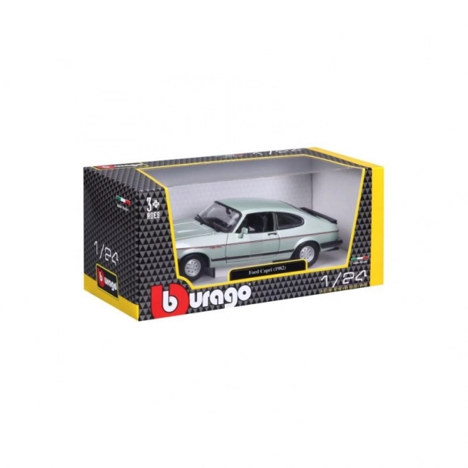 Bburago Ford Capri 1982 világoszöld modellautó