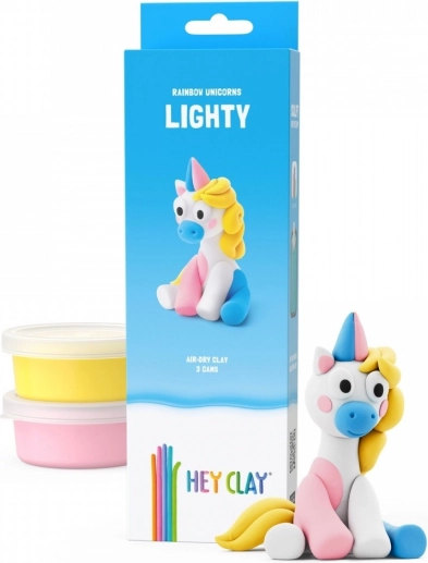 Hey Clay gyurma unikornisok 3 csomag, Lighty