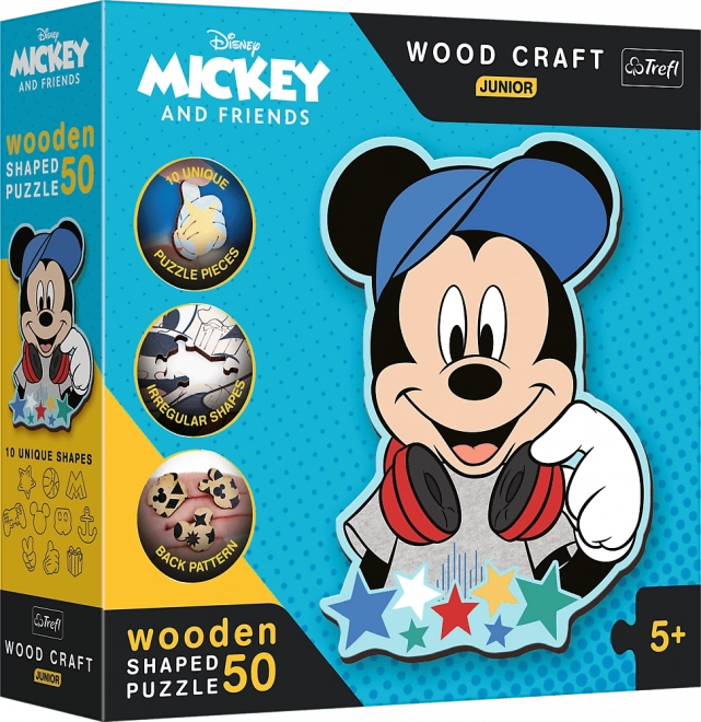 Trefl wood craft junior mickey egér világában puzzle 50 darabos