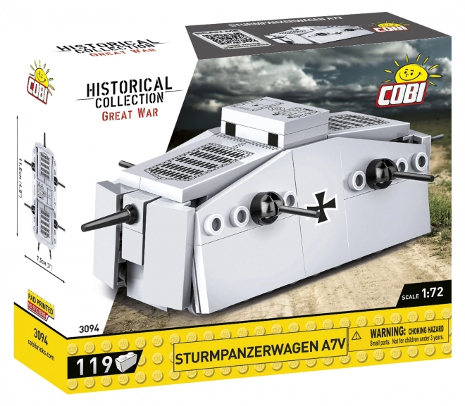 Sturmpanzerwagen a7v építőjáték model