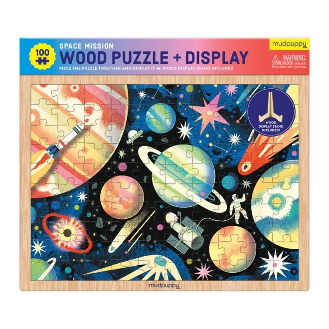 Mudpuppy űrbeli kaland fa puzzle - 100 darabos