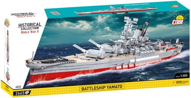 Cobi második világháborús yamato hajó modell
