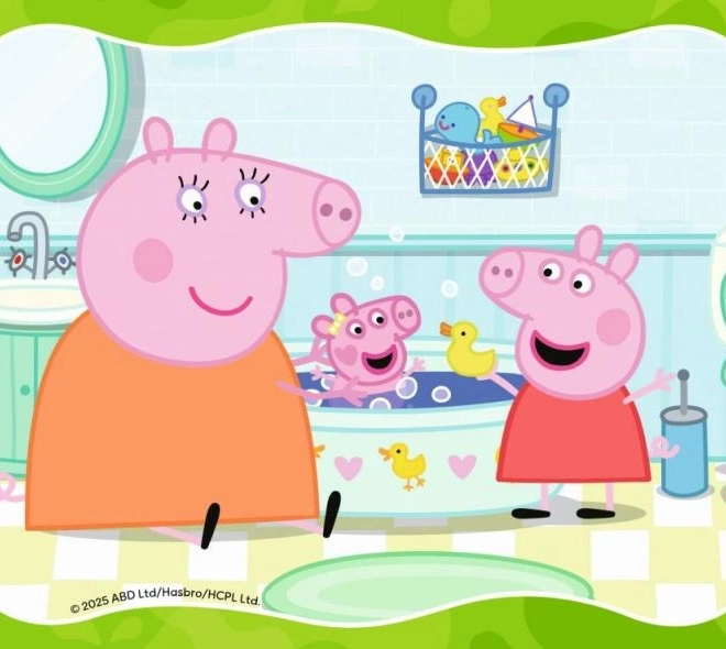 Puzzle 4 az 1-ben Peppa Malac