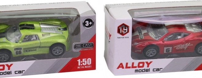 Versenyautó modell 8 cm