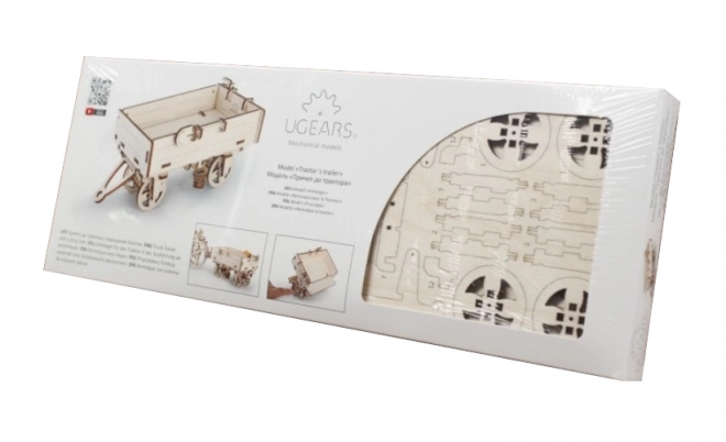 ugears 3d mechanikai pótkocsi puzzle - 68 darabos