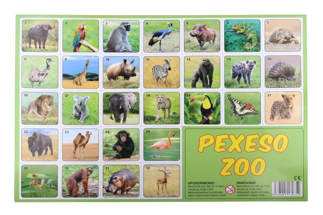 Zoo fotó memóriajáték