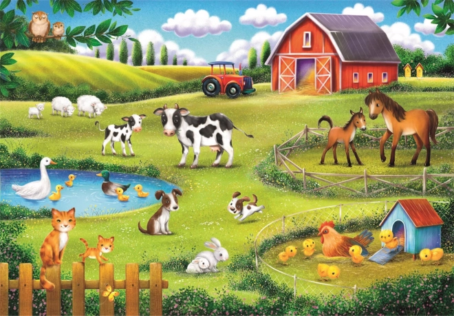 Állatfarm Clementoni puzzle 30 darabos