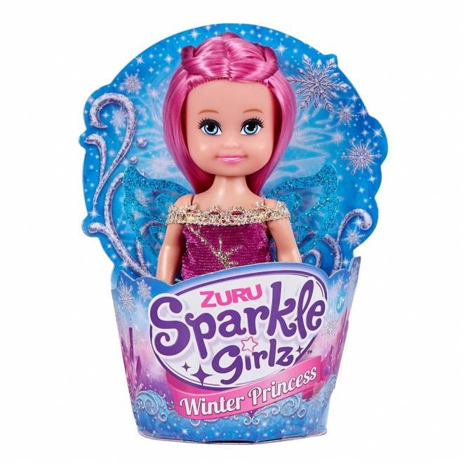 Téli hercegnő Sparkle Girlz baba kúpban