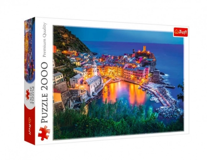 Trefl kirakó Vernazza alkonyatkor, Olaszország - 2000 darabos