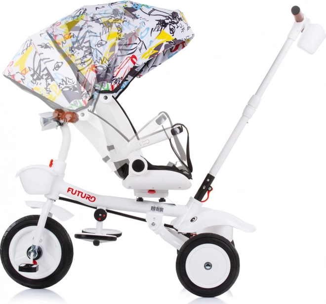 CHIPOLINO Futuro 2 az 1-ben graffiti napernyős tricikli