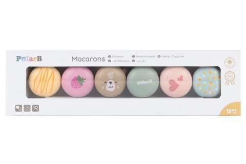 Fa macaron készlet gyerekeknek