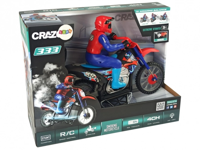 Távirányítós krosszmotor 1:10 2,4G kék