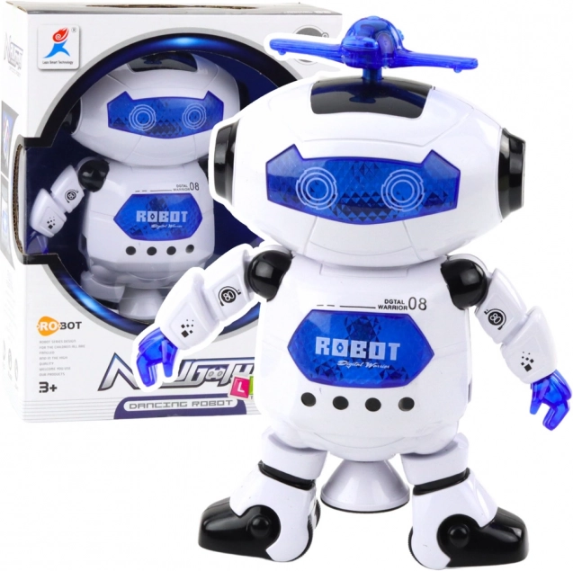 Elektronikus táncoló robot LED és hanghatásokkal