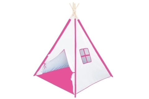 Rózsaszín teepee sátor