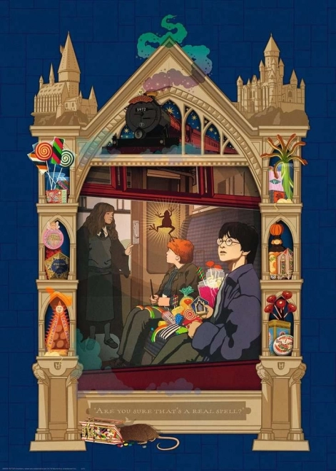 Ravensburger puzzle 1000 darabos Harry Potter: Vonat Roxfortba