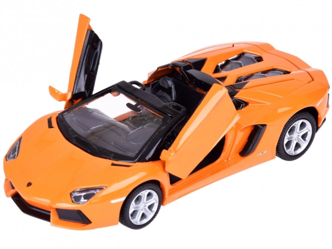 Fém modell autó Lamborghini Aventador Roadster 1:32 interaktív