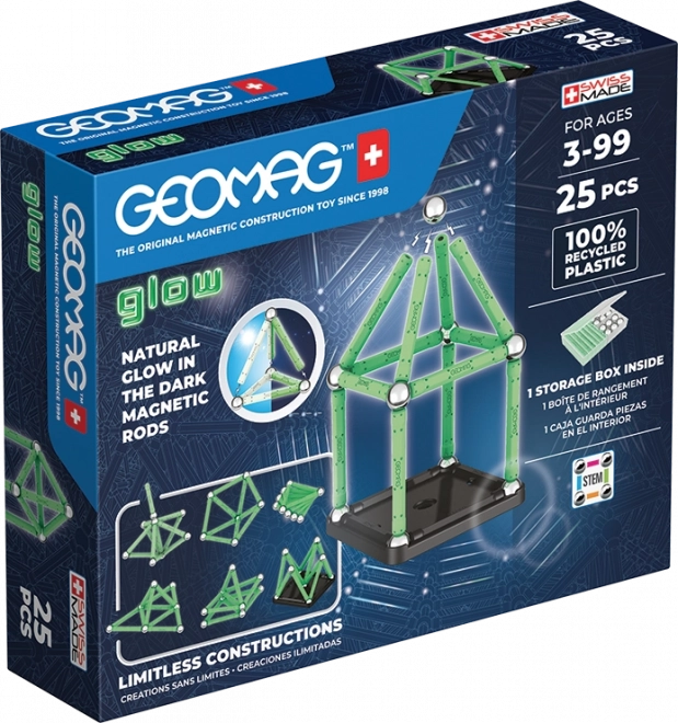 Geomag glow építő játék szett 25 darab