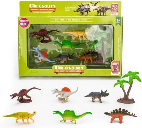 7 db dinoszaurusz figura készlet 5 cm