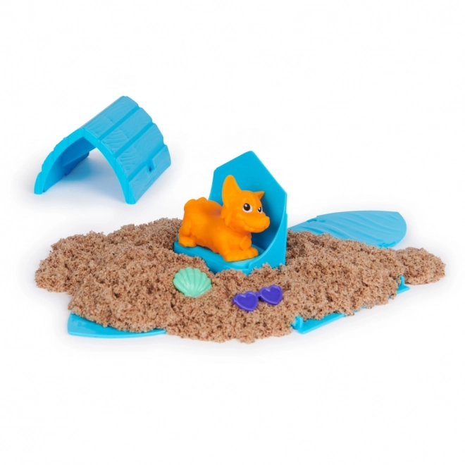 Kinetic Sand kutya a kutyaházban