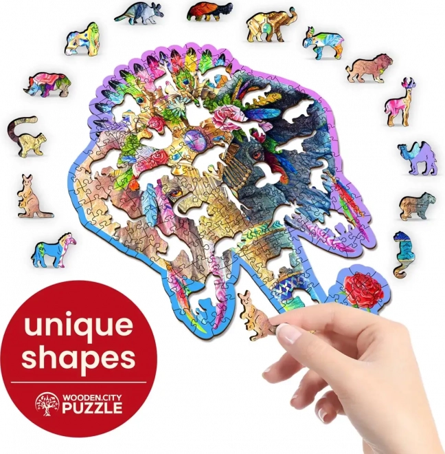 Elegáns Elefánt Fa Puzzle - 250 Darabos