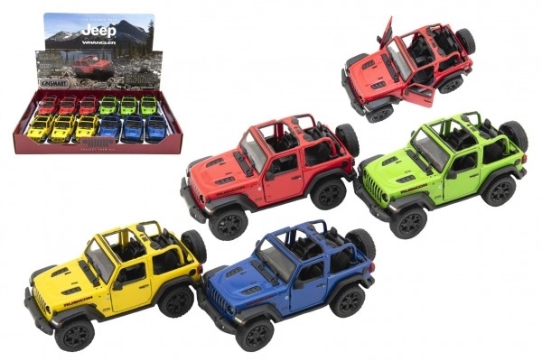 Jeep Wrangler 2018 fém autó modell nyitott tetővel