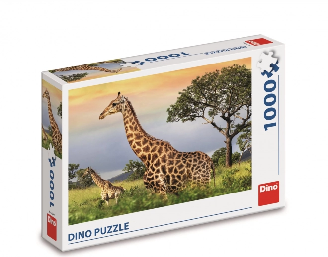 Dino puzzle zsiráf család 1000 darabos