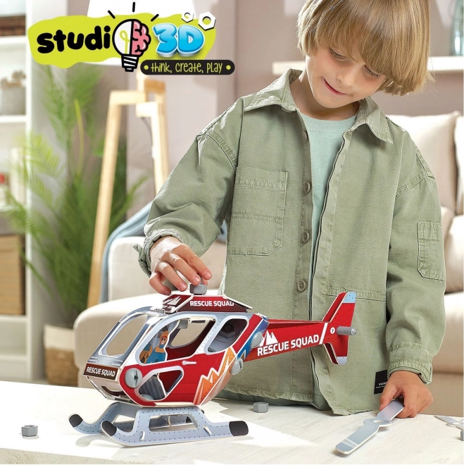 Educa 3D model mentőhelikopter