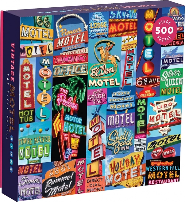 Négyzet alakú puzzle motel táblák 500 darab
