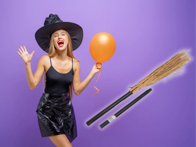 Bűvös seprű Baba Yaga Halloween és karácsony 90 cm