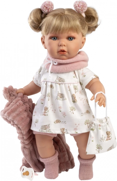 Llorens Julia valósághű baba hangokkal 42 cm