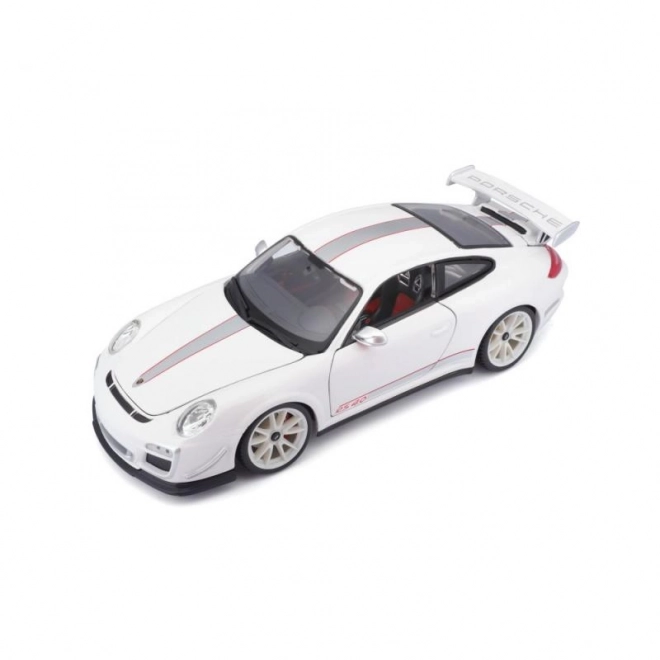 Fehér Porsche 911 GT3 RS kisautó 1:18 méretarányban