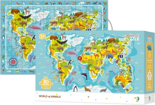 Állatvilág puzzle 80 darab 45 × 31 cm