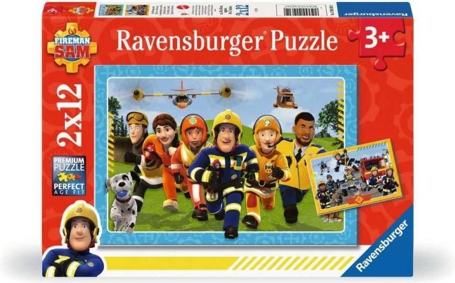 Ravensburger Puzzle Tűzoltó Sam Akcióban 2x12 Darab