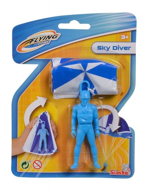 Ejtőernyős figura 11 cm ejtőernyővel