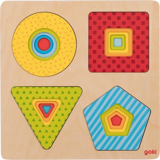 Goki geometriai réteges puzzle