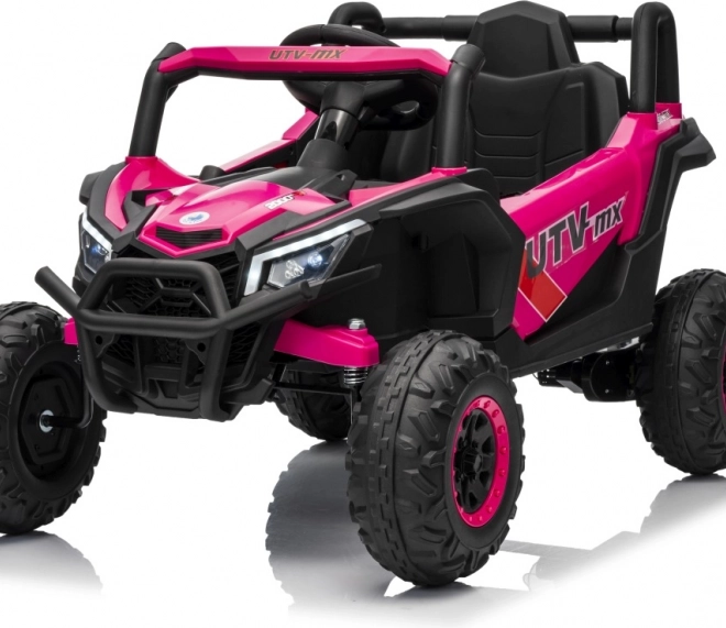 Gyermek elektromos autó Buggy Madman UTV-MX rózsaszín