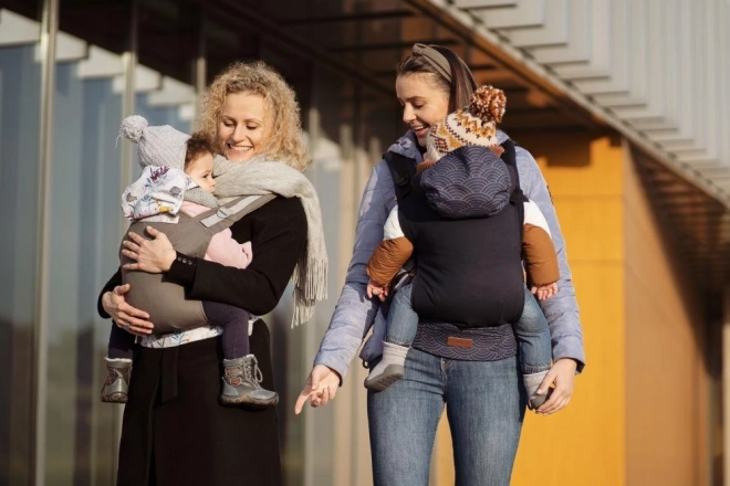 Ergonomikus hordozó MoMi collet virágos