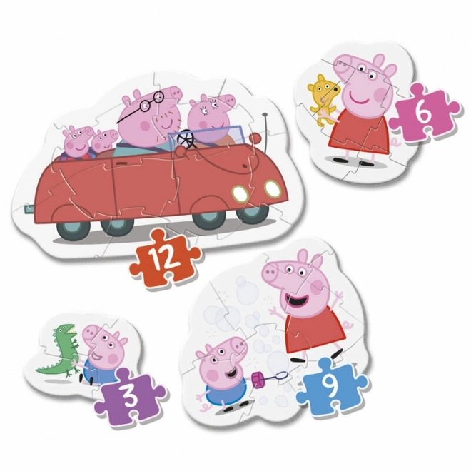 Az első puzzle puzzle - Peppa malac 4 az 1-ben