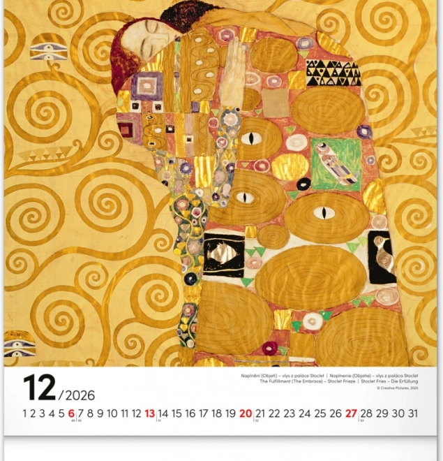 Falik naptár Gustav Klimt 2026