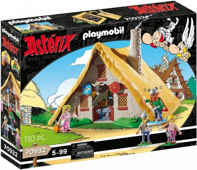 asterix asparanoix kunyhója figura készlet