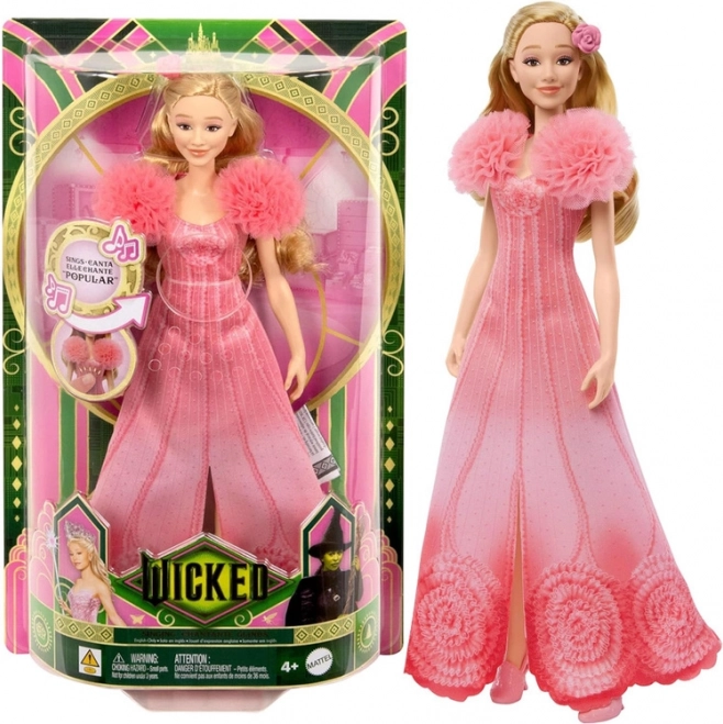 Éneklő Glinda baba a Wicked filmből, az "Popular" dallal