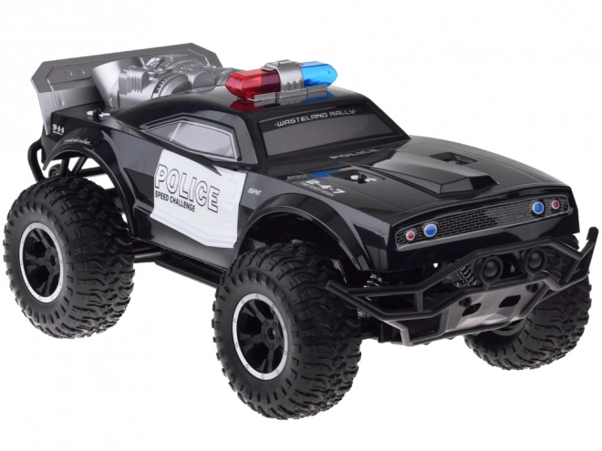 Nagy távirányítós monster truck RENDŐREK világítással Rc0626