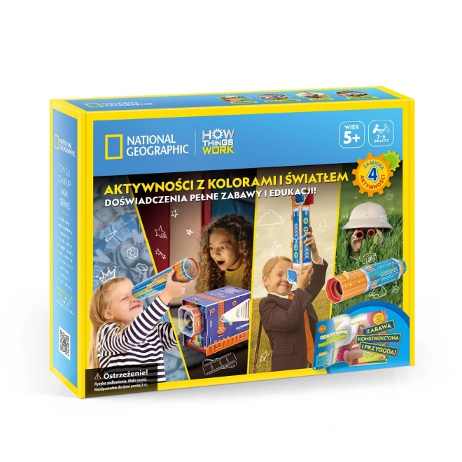 3D puzzle készlet színekkel és fényekkel