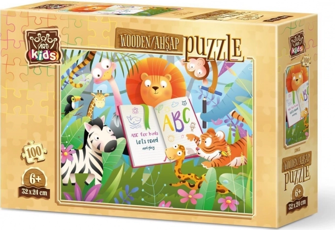 art puzzle erdei iskola 100 darabos fa puzzle