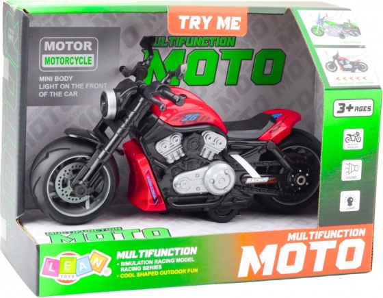 Piros játék motor fény- és hangeffektusokkal